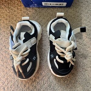 Kids Black and White Sneakers